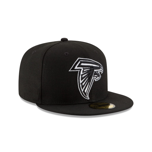 Atlanta Falcons Black on White 59Fifty Fitted