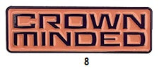 CrownMinded Stamp Cap Pin