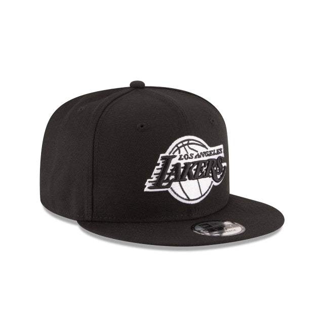 Los Angeles Lakers 9Fifty Black on White Snapback