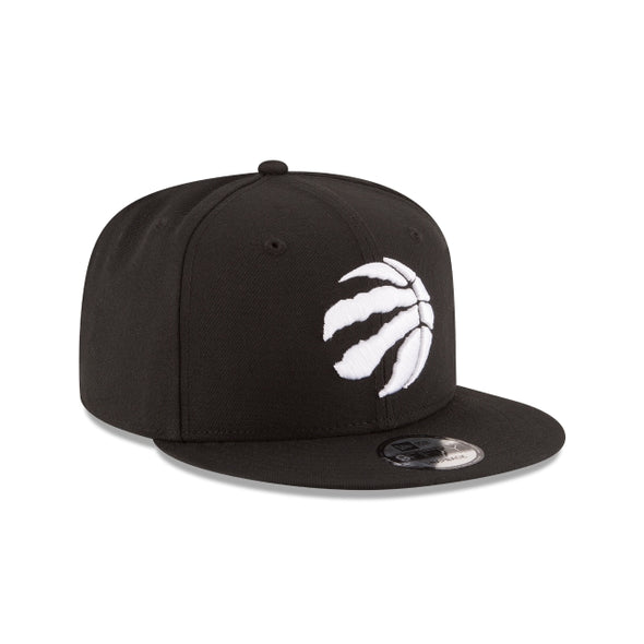 Toronto Raptors Black on White NBA 9Fifty Snapback