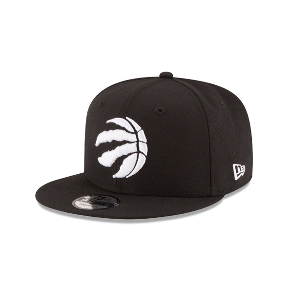 Toronto Raptors Black on White NBA 9Fifty Snapback