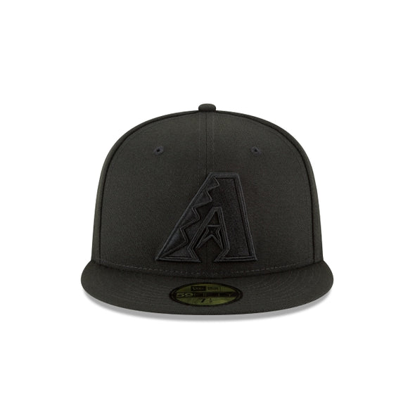 Arizona Diamondbacks MLB Basic Black on Black 59Fifty Fitted Hat