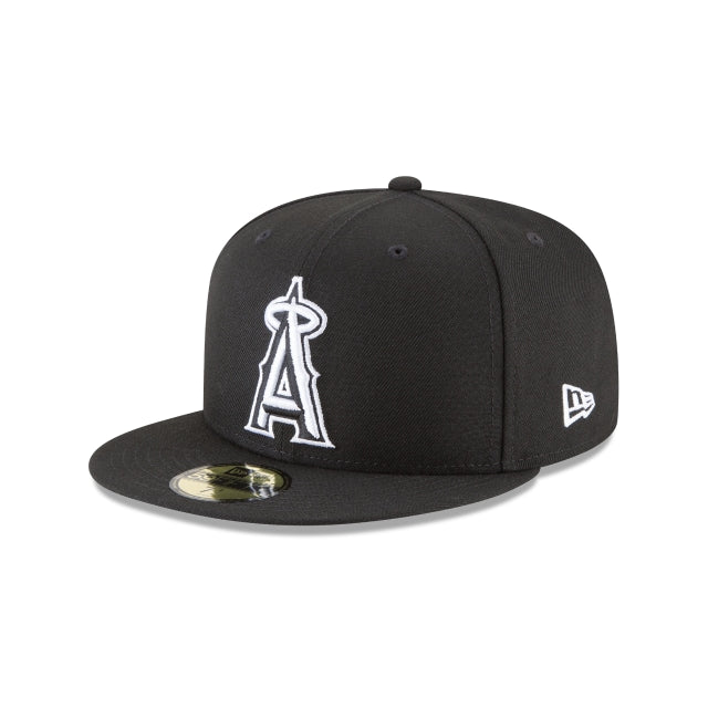 Los Angeles Angels New Era Jersey 59FIFTY Fitted Hat - Black