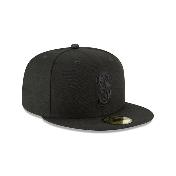 Seattle Mariners Black on Black 59Fifty Fitted