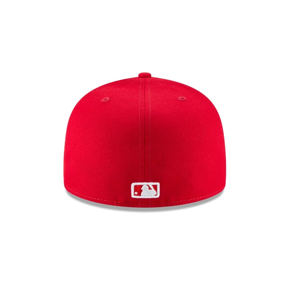 San Francisco Giants Scarlet Red on White 59Fifty Fitted Cap
