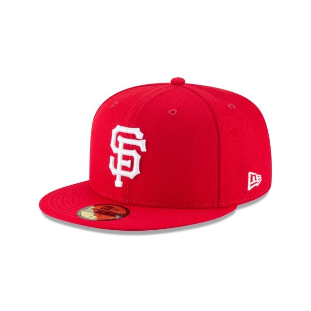 San Francisco Giants Scarlet Red on White 59Fifty Fitted Cap – CROWN MINDED