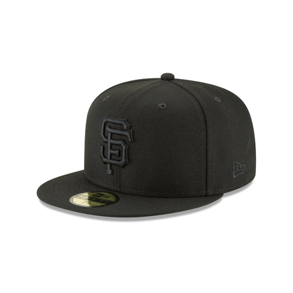 San Francisco Giants MLB Basic Black on Black 59Fifty Fitted Hat