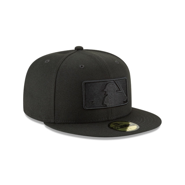 New Era MLB Generic Logo Black on Black 59Fifty Fitted