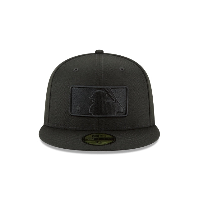 New Era MLB Generic Logo Black on Black 59Fifty Fitted