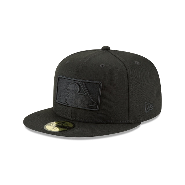 New Era MLB Generic Logo Black on Black 59Fifty Fitted
