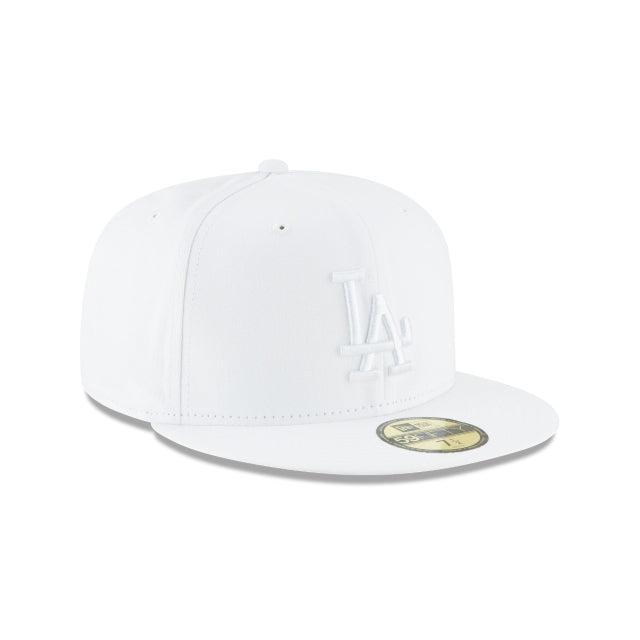 Los Angeles Dodgers White MLB 59Fifty Fitted Hat