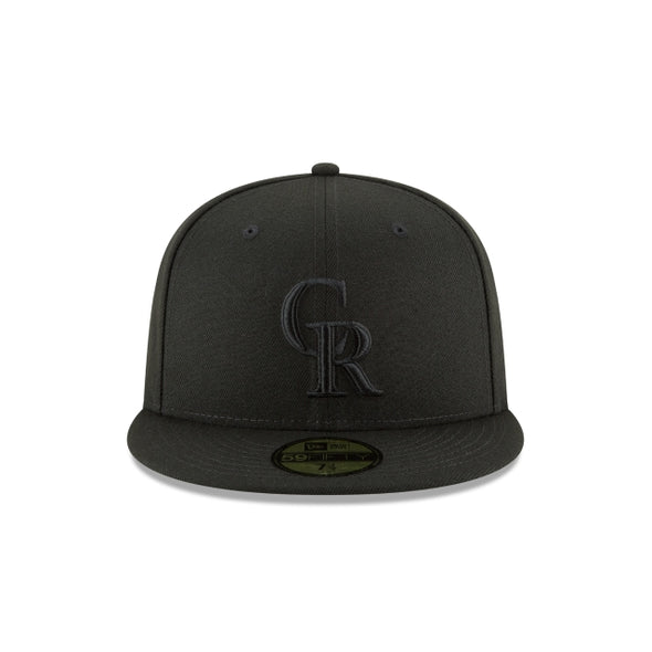Colorado Rockies Black on Black 59Fifty Fitted