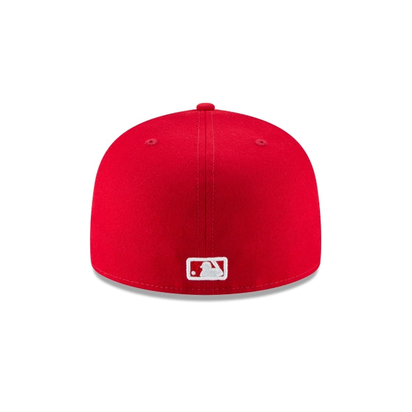 Chicago White Sox Mlb Basic Scarlet Red on White 59Fifty Fitted