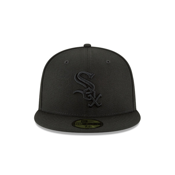 Chicago White Sox Black on Black 59Fifty Fitted Hat
