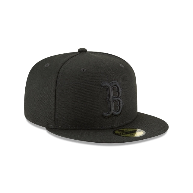 Boston Red Sox Black on Black MLB 59Fifty Fitted Cap