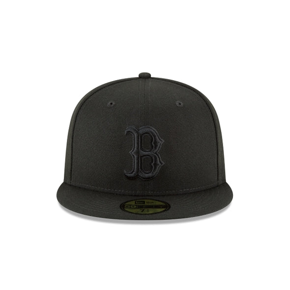 Boston Red Sox Black on Black MLB 59Fifty Fitted Cap
