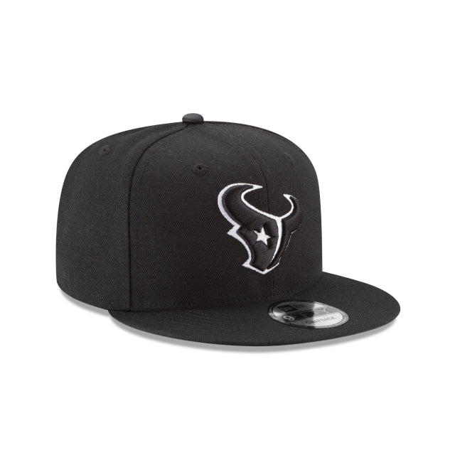 Houston Texans Black on White NFL 9Fifty Snapback