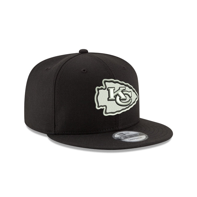 New Era Kansas City Chiefs NFL Black On White 9Fifty Snapback