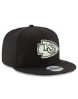New Era Kansas City Chiefs NFL Black On White 9Fifty Snapback