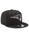 New England Patriots Black on White NFL 9Fifty Snapback