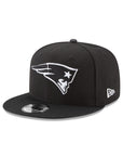 New England Patriots Black on White NFL 9Fifty Snapback
