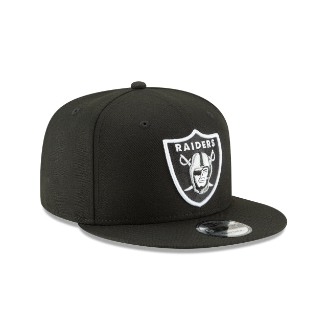 Las Vegas Raiders Black on White NFL 9Fifty Snapback