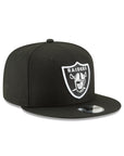 Las Vegas Raiders Black on White NFL 9Fifty Snapback