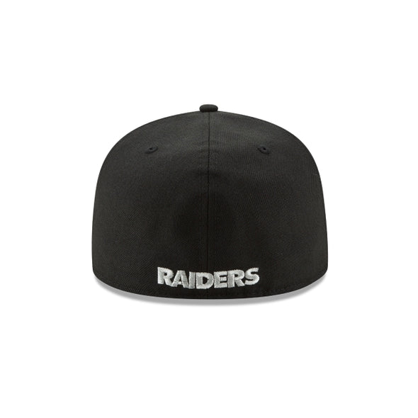 Las Vegas Raiders Black 59Fifty Fitted Hat