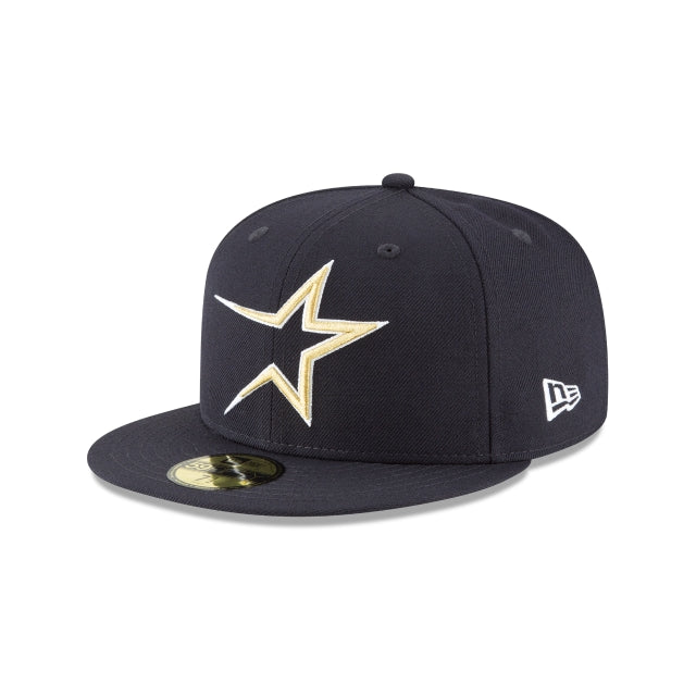 New Era Houston Astros Navy Cooperstown Collection Wool 59FIFTY Fitted Hat
