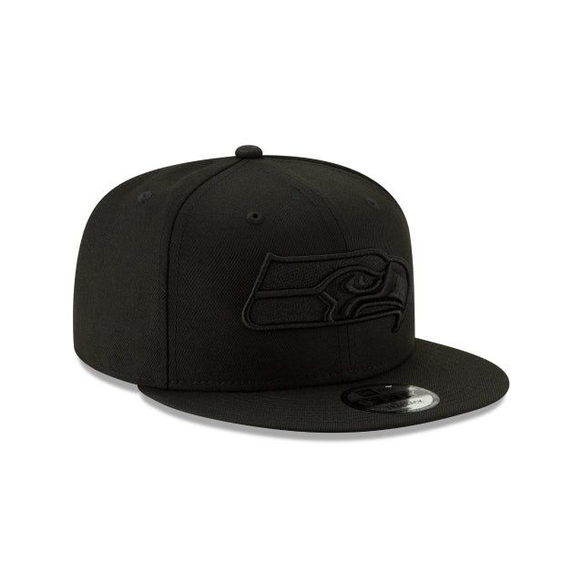 Seattle Seahawks Black on Black NFL Basic 9Fifty Snapback