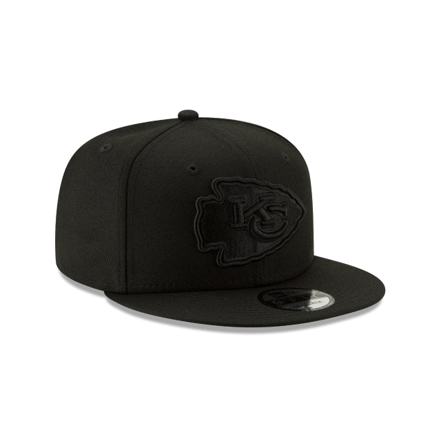 New Era Kansas City Chiefs NFL Black On Black 9Fifty Snapback