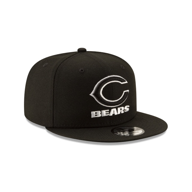 Chicago Bears Black On White NFL 9Fifty Snapback