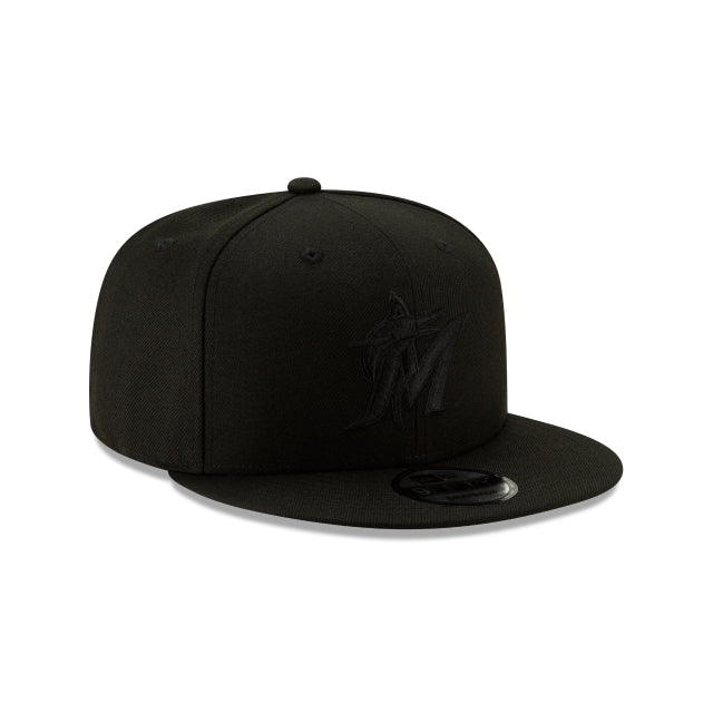Miami Marlins Black on Black 9Fifty Snapback