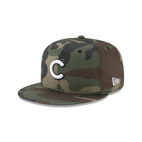 Chicago Cubs Woodland Camo 59Fifty Fitted Hat