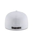 Las Vegas Raiders NFL White 59Fifty Fitted