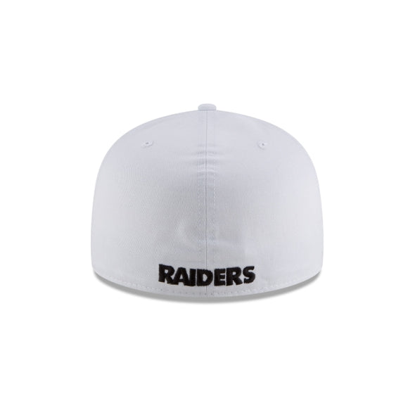 Las Vegas Raiders NFL White 59Fifty Fitted