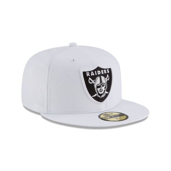 Las Vegas Raiders NFL White 59Fifty Fitted