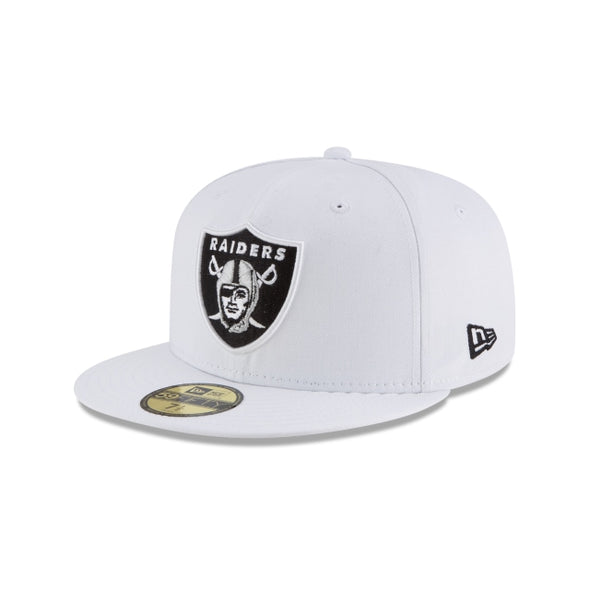 Las Vegas Raiders NFL White 59Fifty Fitted