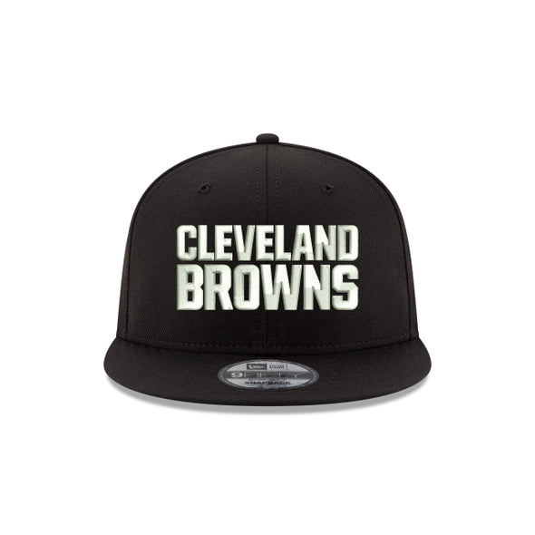 Cleveland Browns Black on White NFL 9Fifty Snapback