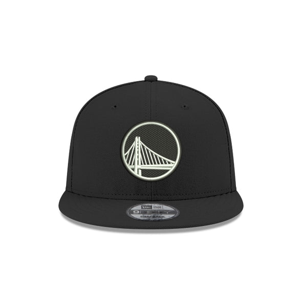 Golden State Warriors Black on White 9Fifty NBA Snapback