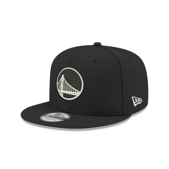 Golden State Warriors Black on White 9Fifty NBA Snapback