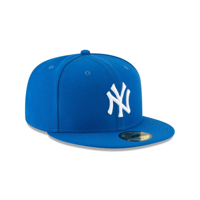 New York Yankees MLB Blue Azure 59Fifty Fitted Hat