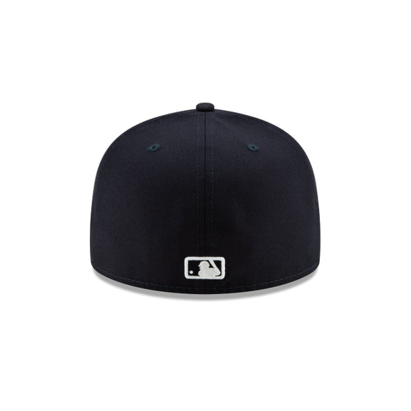 San Diego Padres MLB Navy on White 59Fifty Fitted Hat
