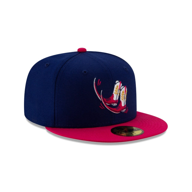 Pointy Botas De Amarillo Copa de la Diversion 2 Tone Milb 59Fifty Fitted Hat