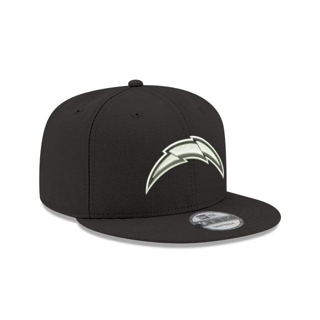 Los Angeles Chargers Black On White NFL 9Fifty Snapback