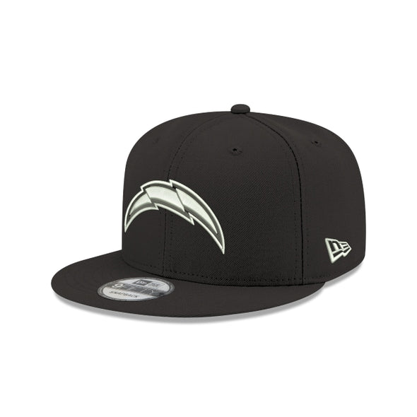 Los Angeles Chargers Black On White NFL 9Fifty Snapback