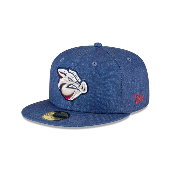 Lehigh Valley Iron Pigs Canadian Tuxedo Denim MiLB 59Fifty Fitted