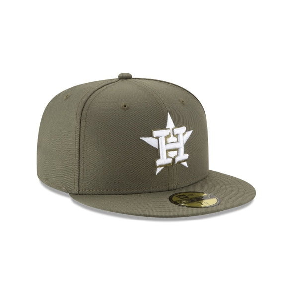 Houston Astros New Olive NOV 59Fifty Fitted