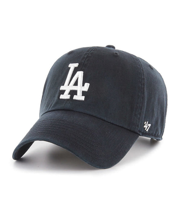 Los Angeles Dodgers Black White '47 Brand Clean Up