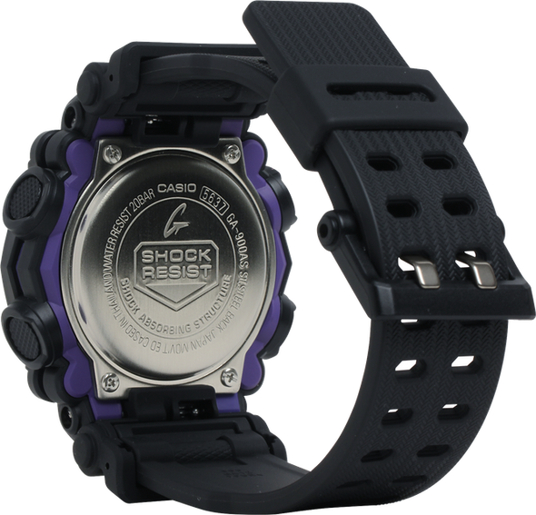 G-SHOCK Garish Color Series Black & Purple Analog-Digital Men's Watch